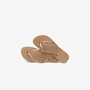  Havaianas Slim Crystal Çocuk Kahverengi Terlik