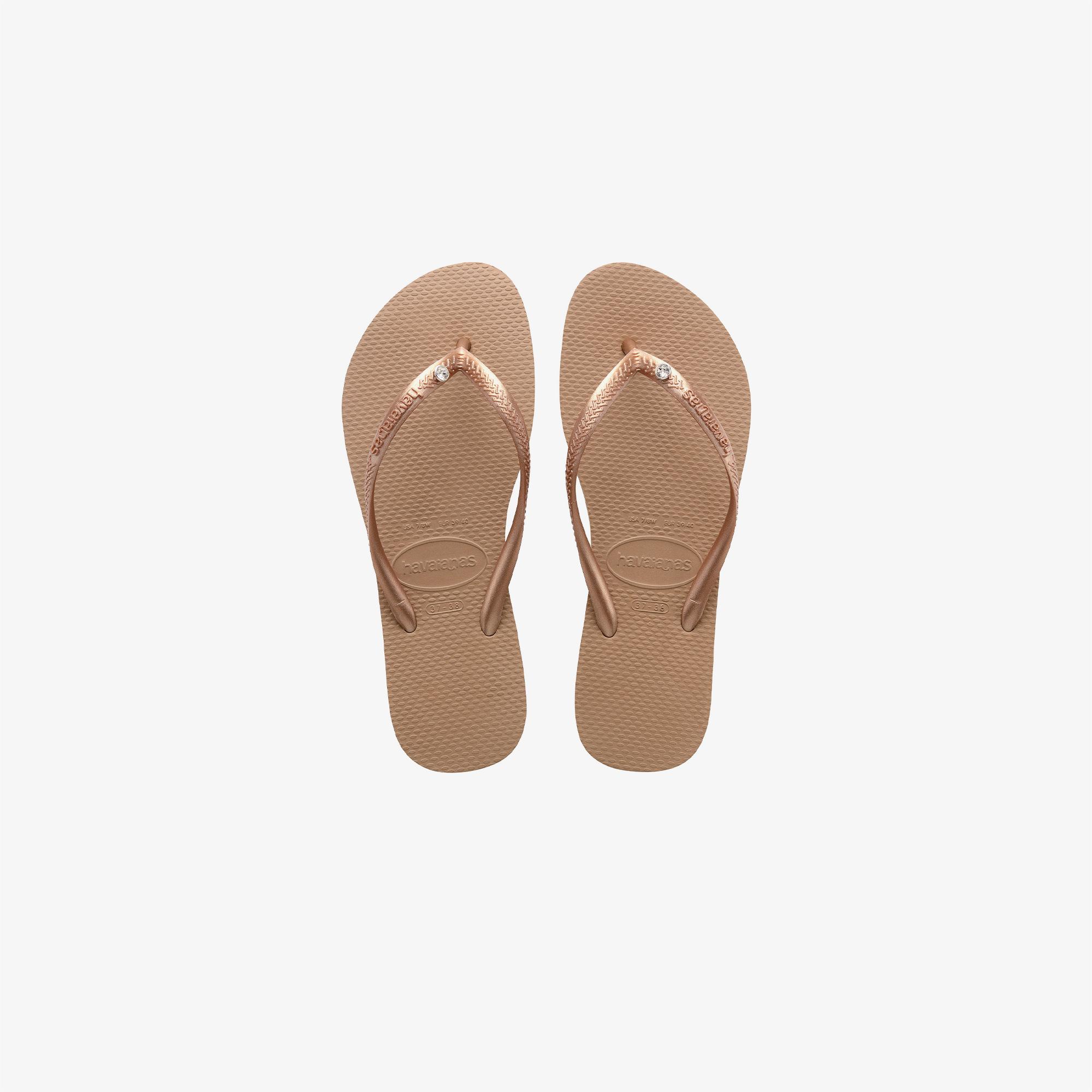 Havaianas Slim Crystal Çocuk Kahverengi Terlik