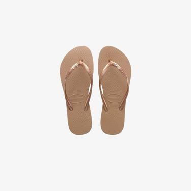  Havaianas Slim Crystal Çocuk Kahverengi Terlik