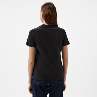  Calvin Klein Jeans Chenılle Monologo Regular Kadın Siyah T-Shirt