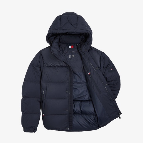  Tommy Hilfiger Erkek Lacivert Puffer Mont