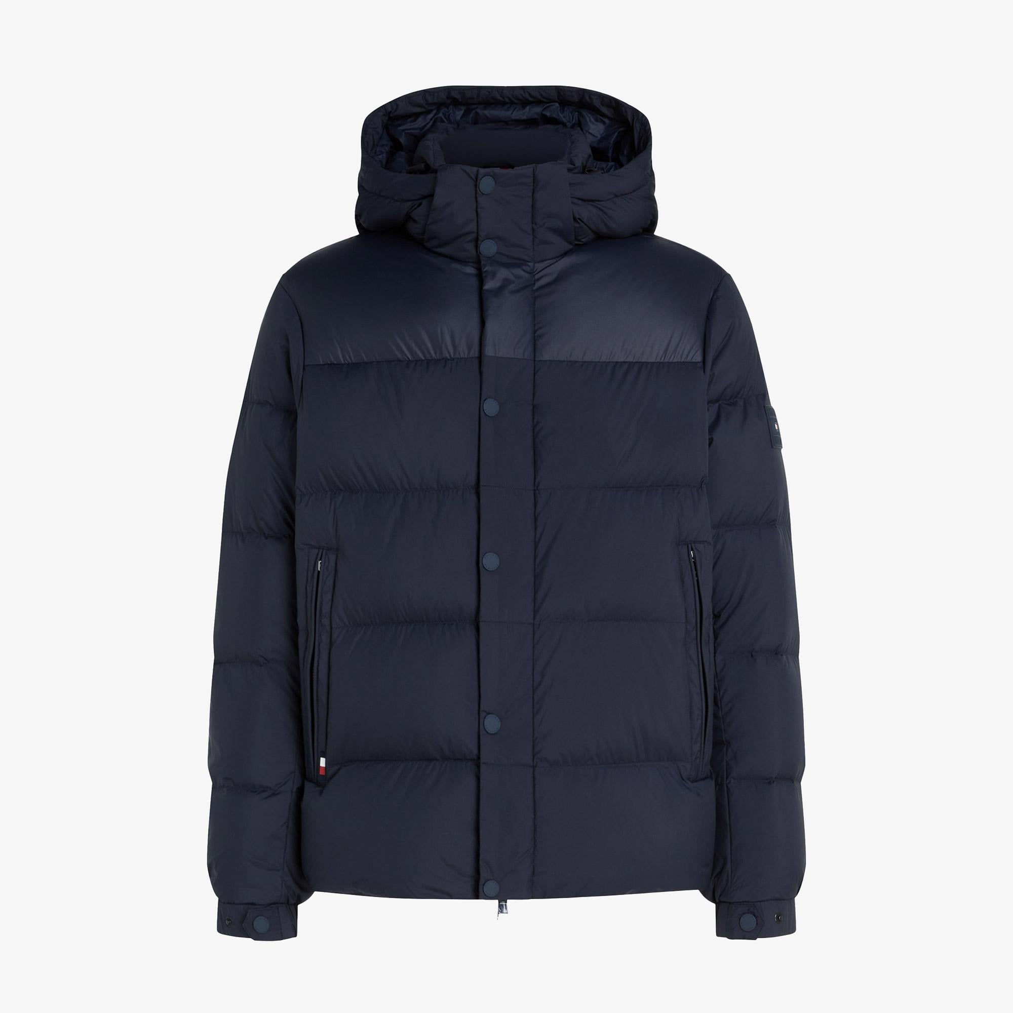 Tommy Hilfiger Erkek Lacivert Puffer Mont