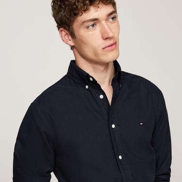  Tommy Hilfiger Erkek Mavi Gömlek
