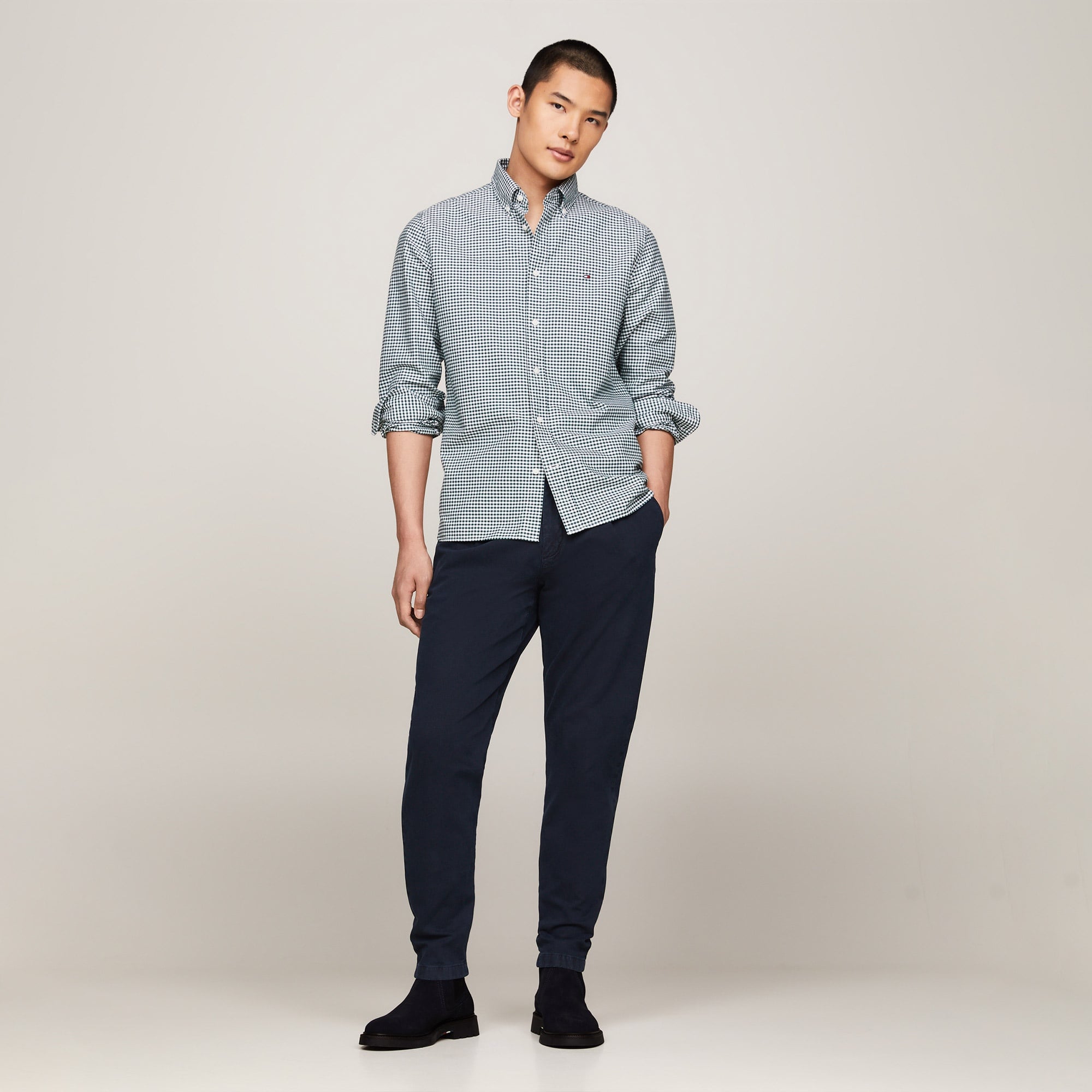 Tommy Hilfiger Erkek Mavi Sneaker