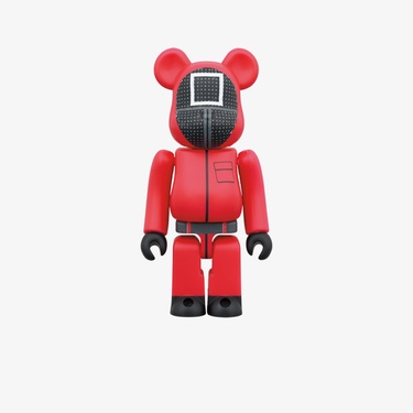  Bearbrick Squid Game Guard Renkli Figür