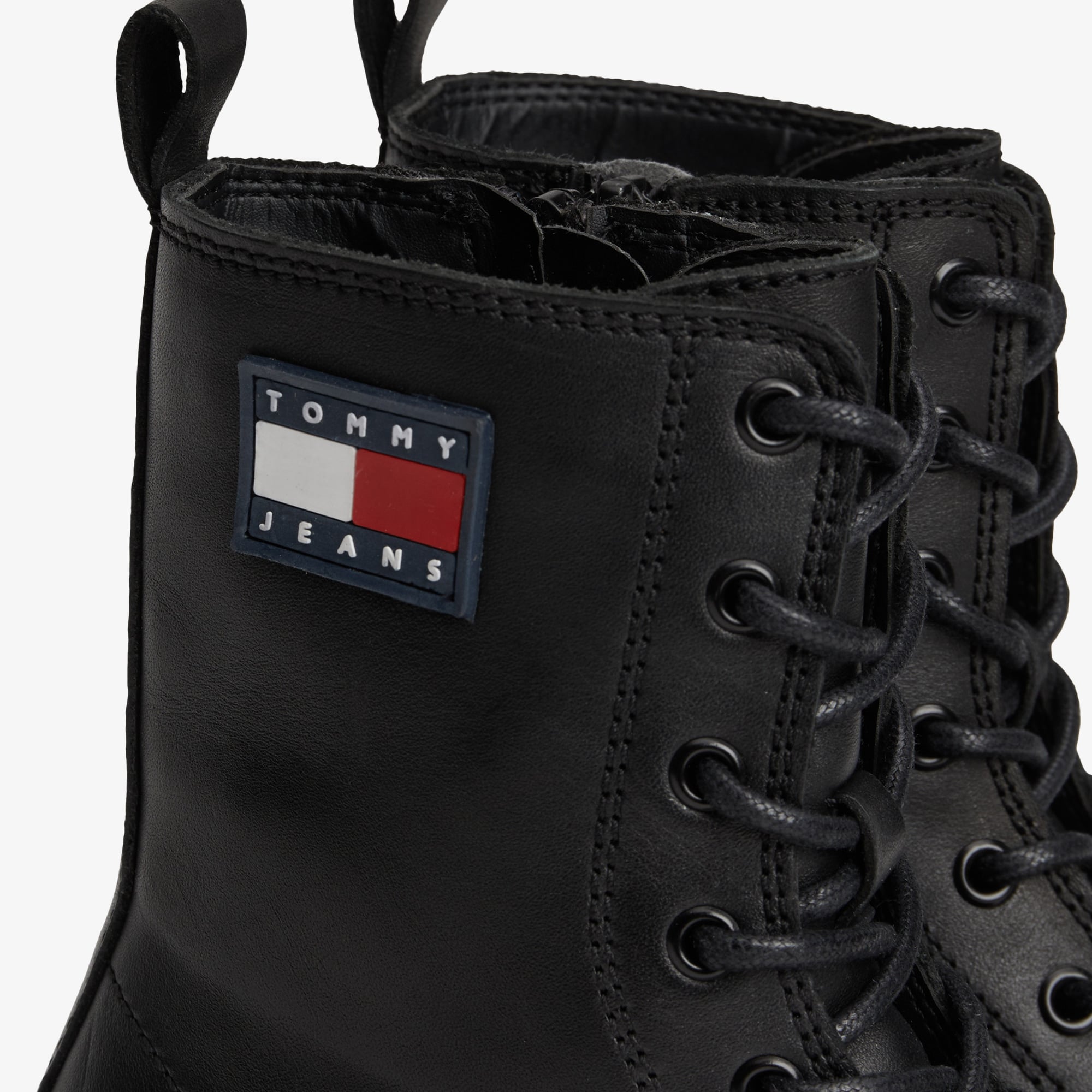Tommy Hilfiger Tommy Hilfiger Tommy Jeans Cleat Chunky Sole Lace-Up Kadın Siyah Bot | FashFed Siyah - 11. görsel