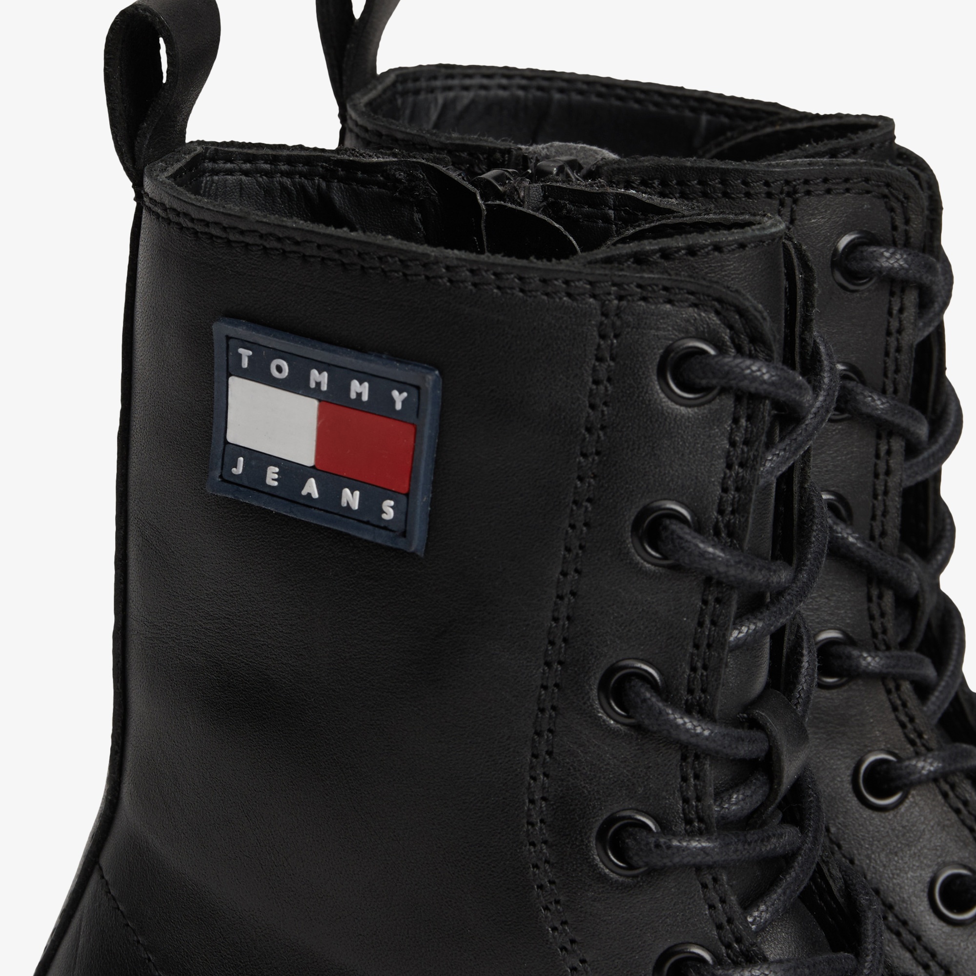 Tommy Jeans Cleat Chunky Sole Lace-Up Kadın Siyah Bot