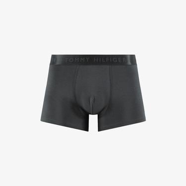  Tommy Hilfiger Trunk 3'lü Siyah Bantlı Erkek Siyah/Gri Boxer