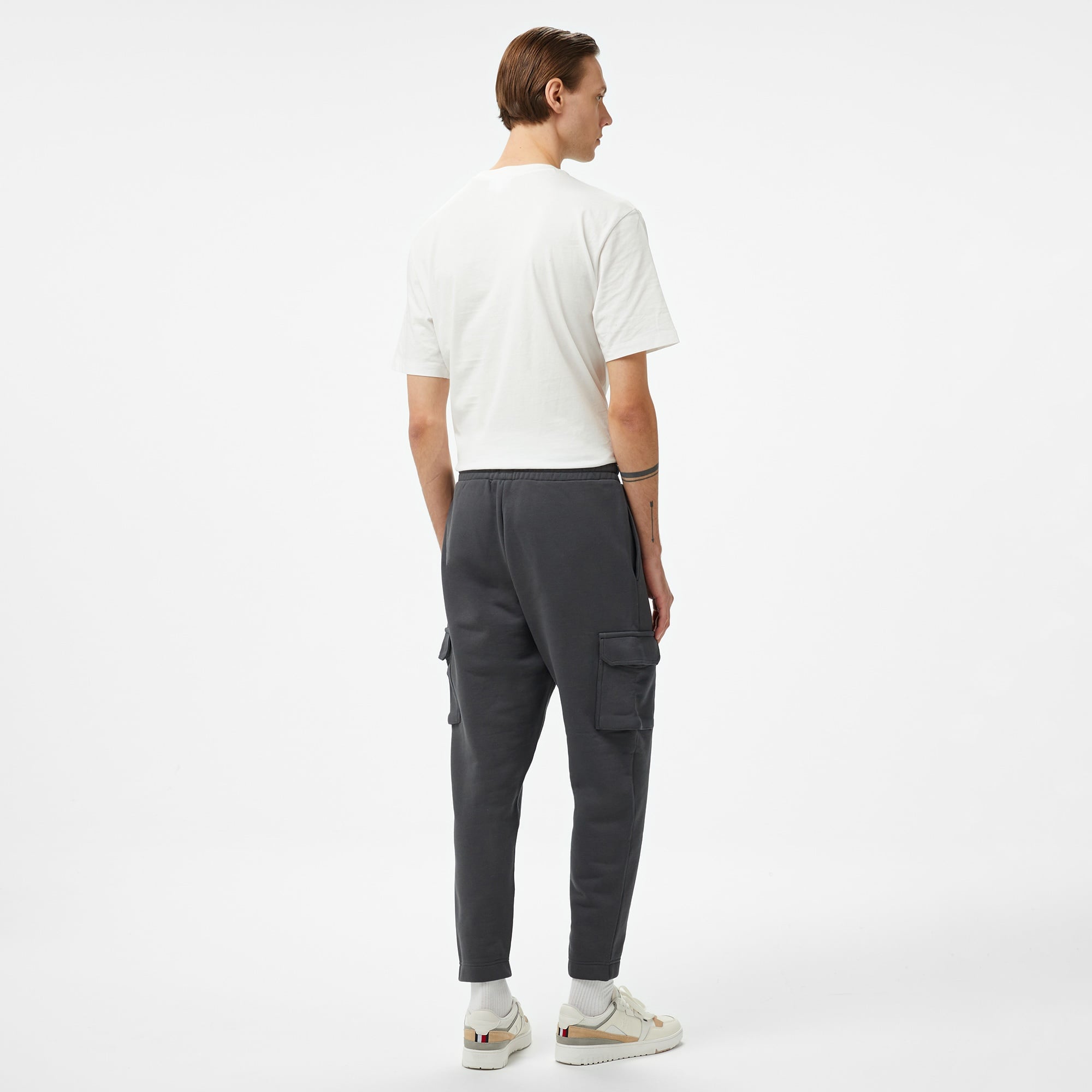 Tommy Jeans Reg Xs Badge Erkek Gri Eşofman Alti