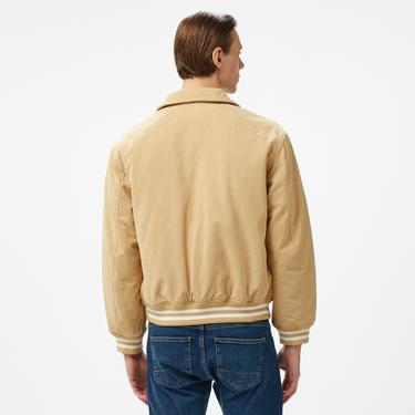  Tommy Jeans Crest Cord Letterman Erkek Bej Ceket