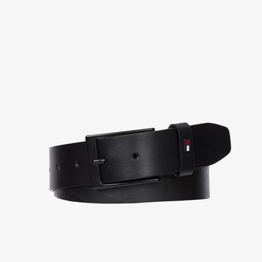  Tommy Hilfiger Erkek Siyah Kemer