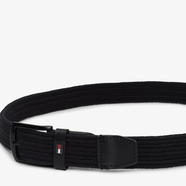  Tommy Hilfiger Erkek Siyah Kemer