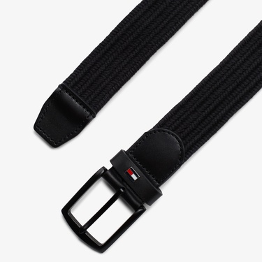  Tommy Hilfiger Erkek Siyah Kemer
