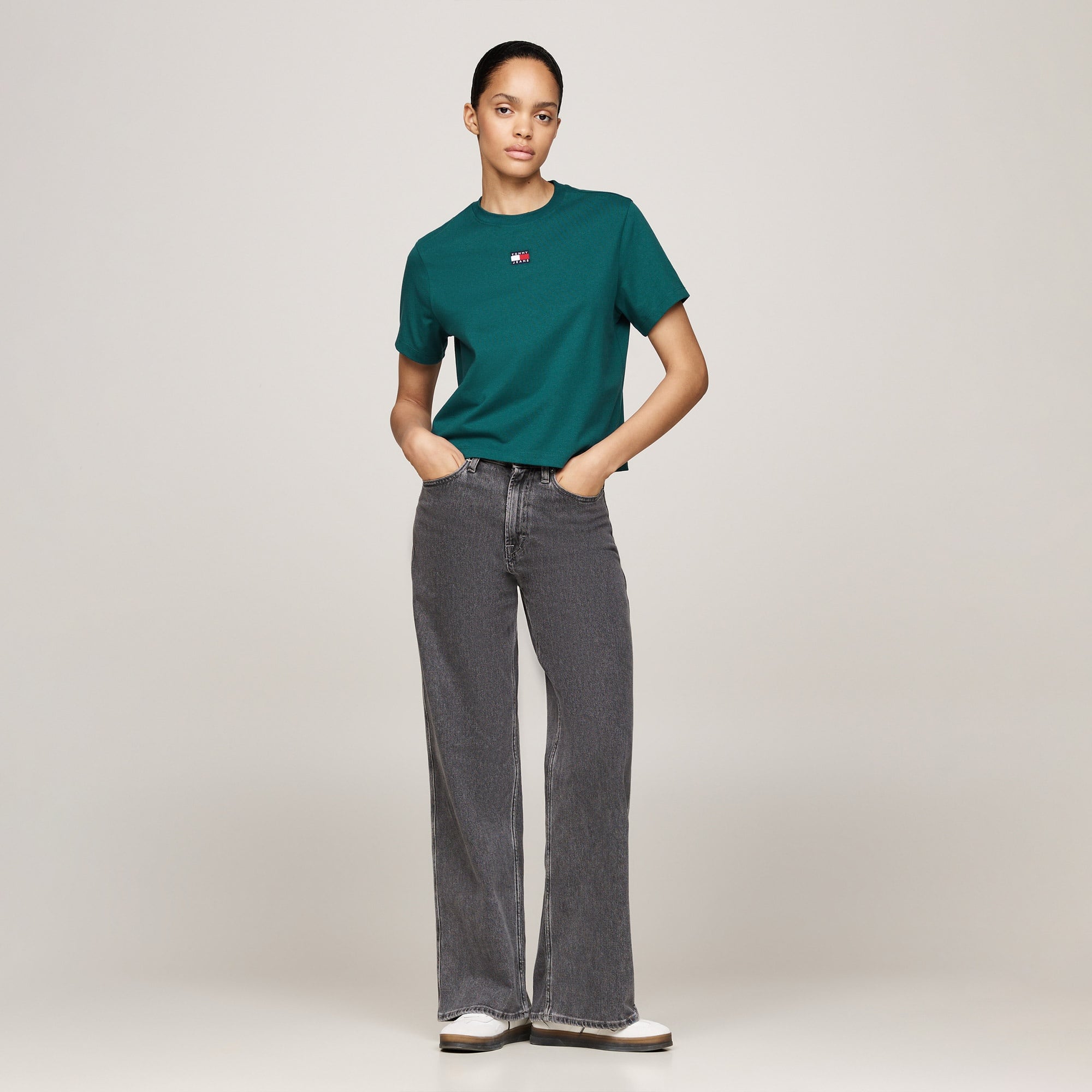 Tommy Jeans Kadın Mavi T-Shirt