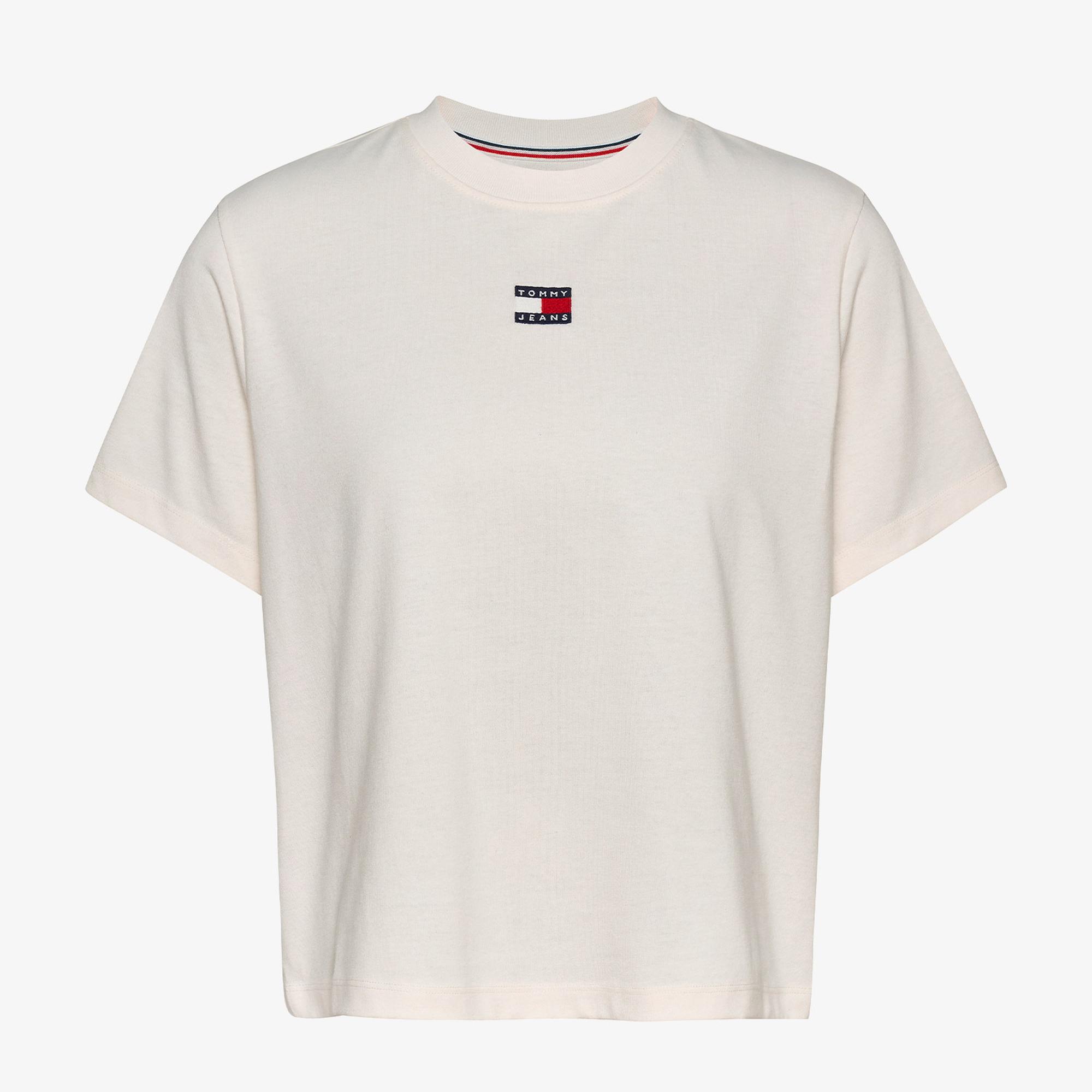 Tommy Jeans Kadın Beyaz T-Shirt