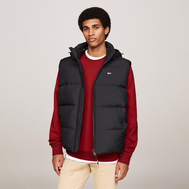  Tommy Jeans Erkek Siyah Puffer Yelek