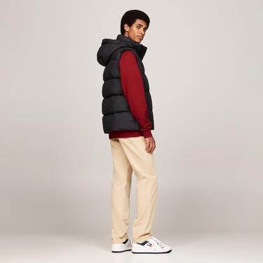  Tommy Jeans Erkek Siyah Puffer Yelek