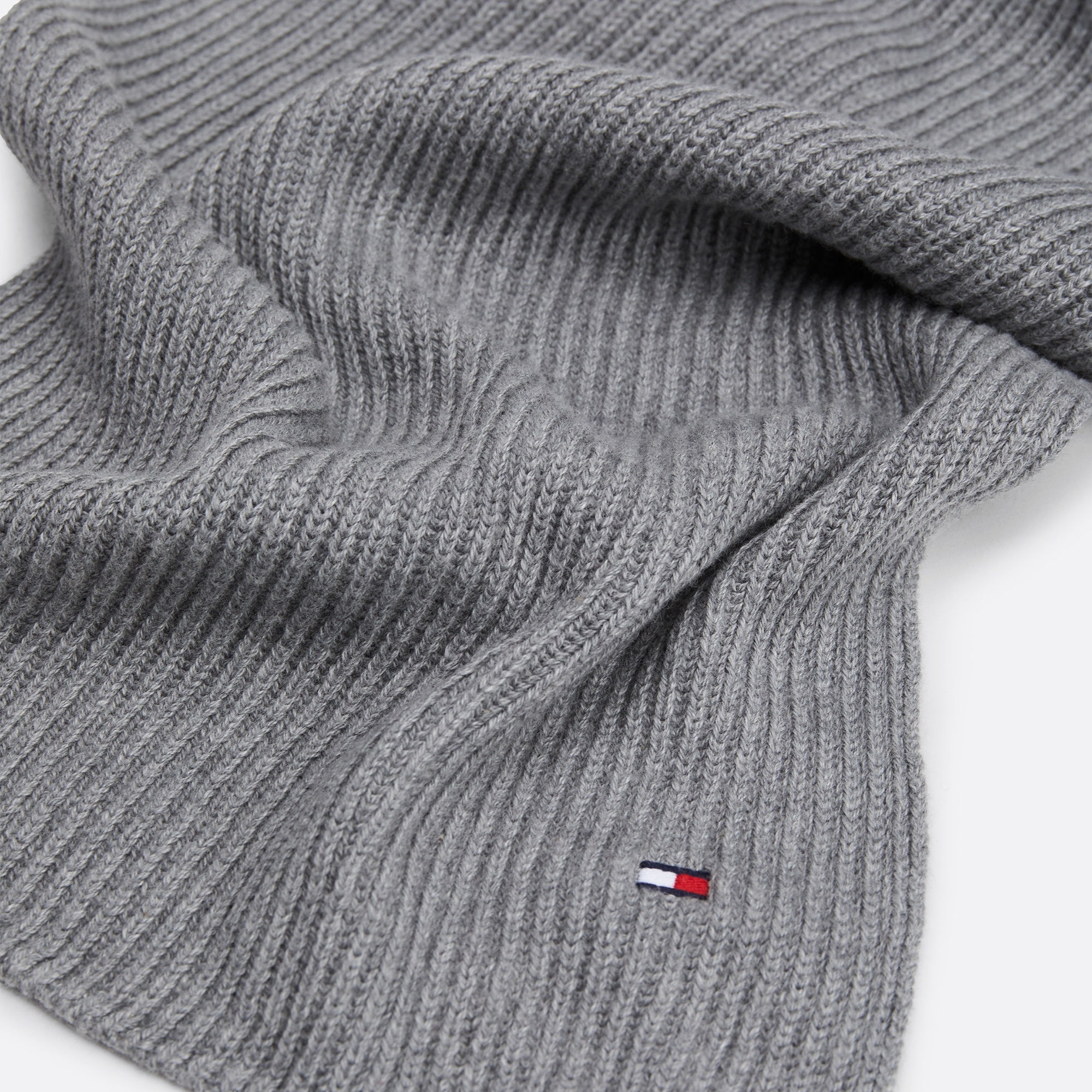 Tommy Hilfiger Erkek Gri Atkı