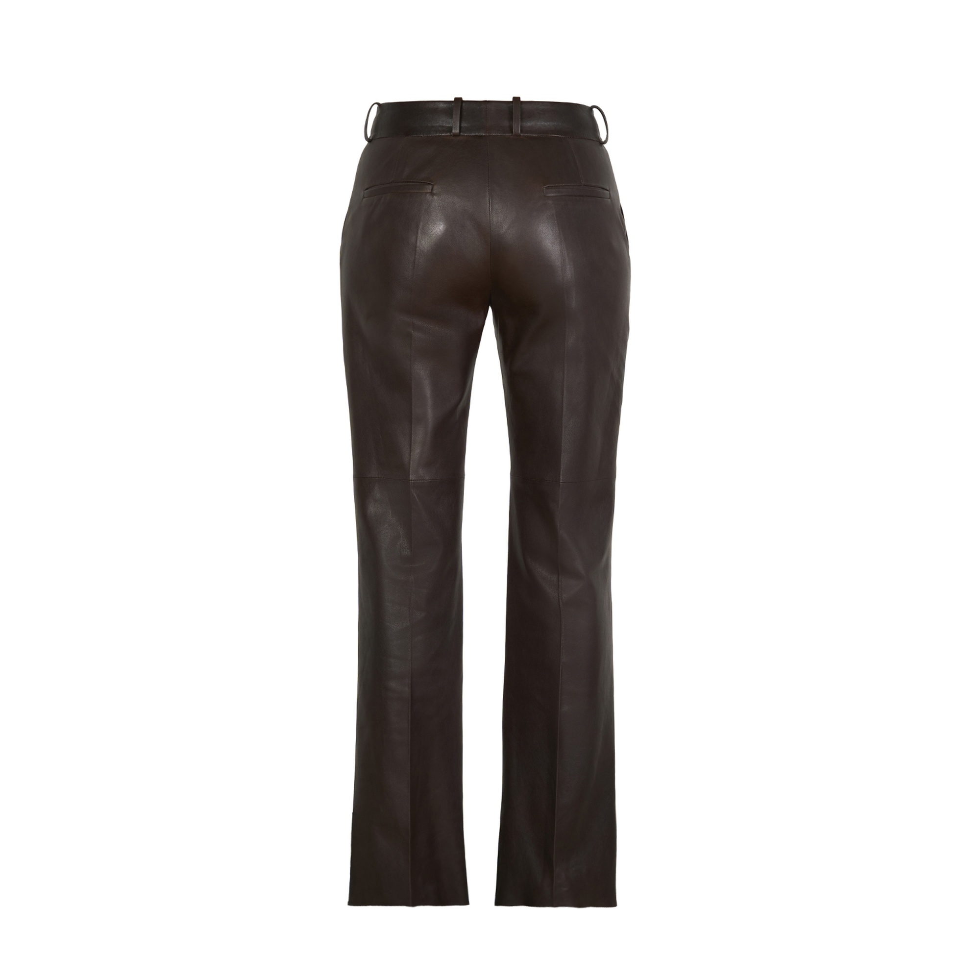 Setron Kahve Kadın Deri Pantolon