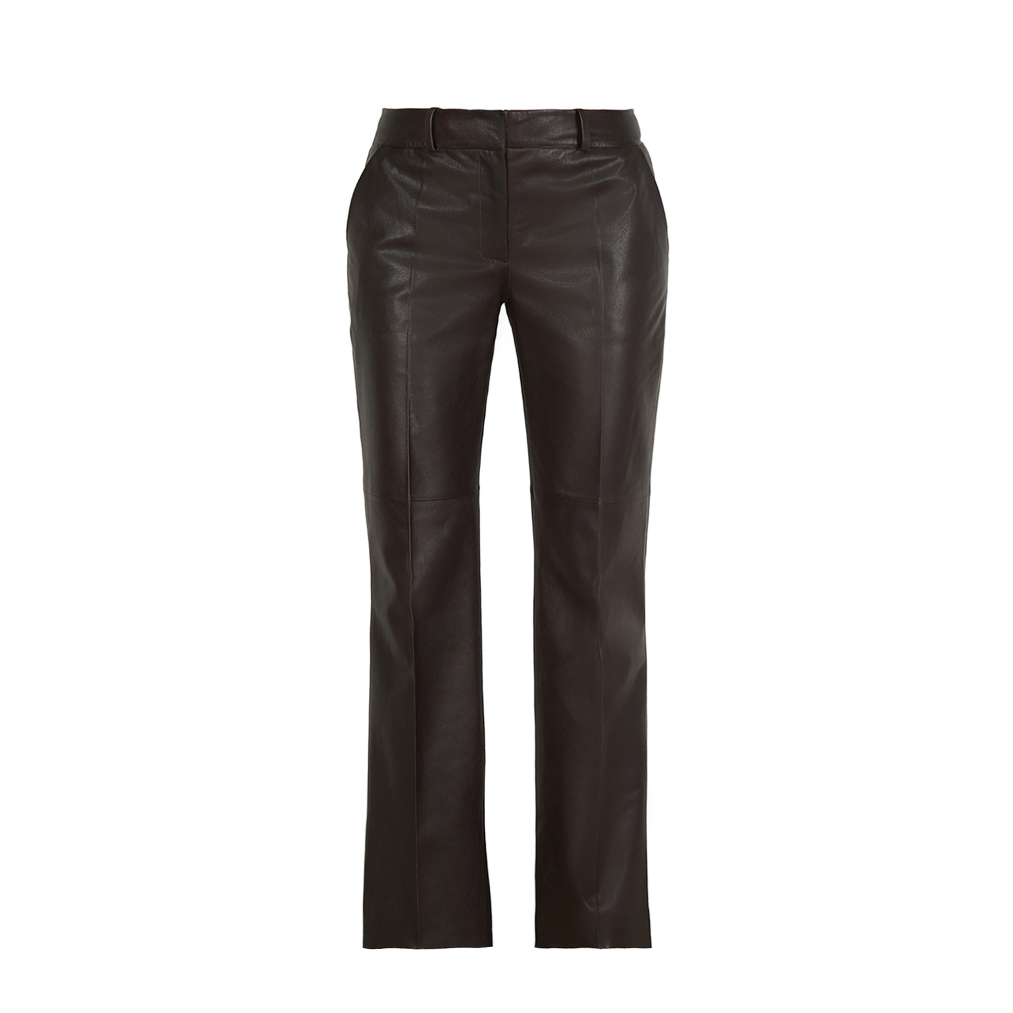 Setron Kahve Kadın Deri Pantolon