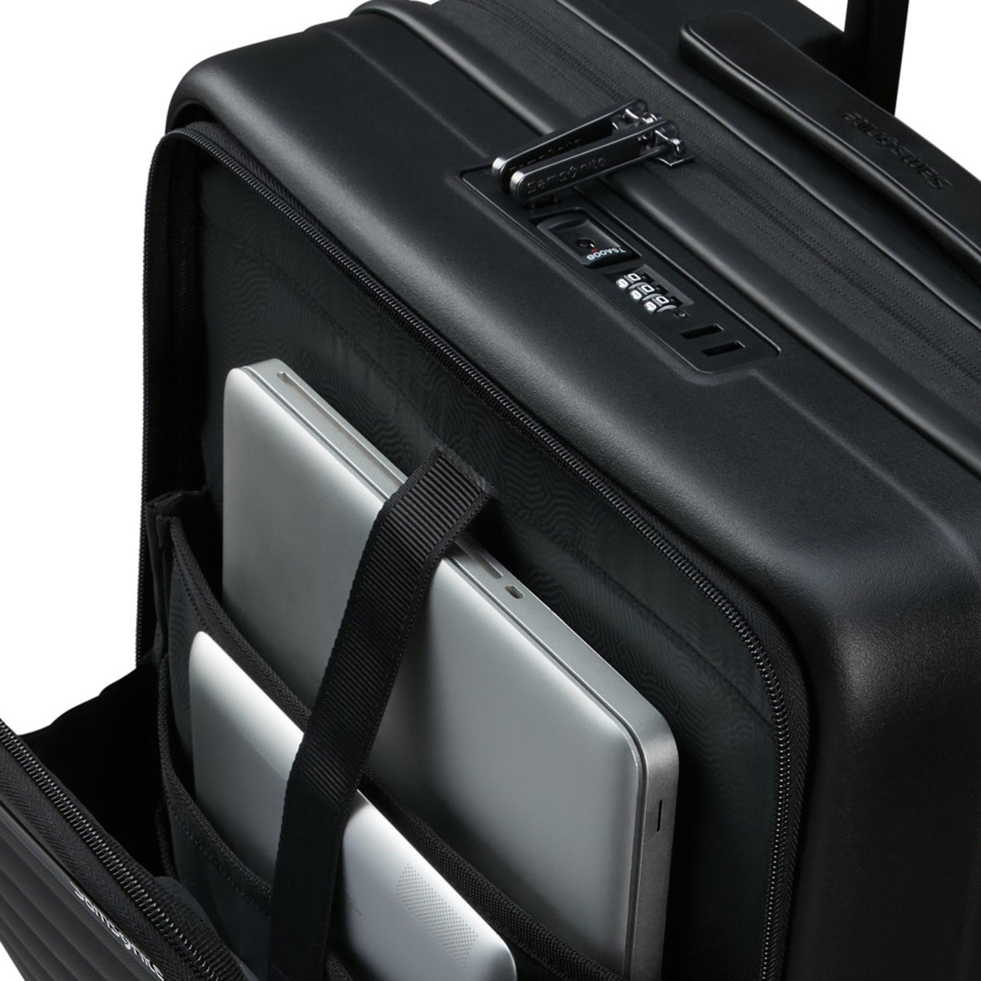 Samsonite Siyah Restackd 55/20 Kabin Boy Valiz