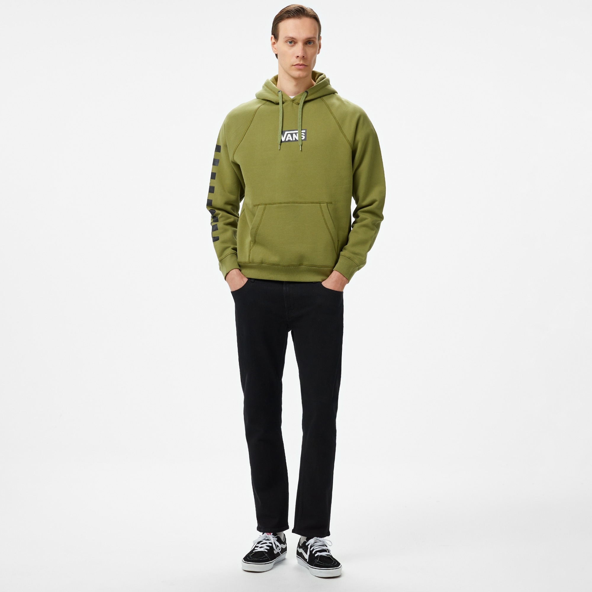 Vans Boxed Pullover Erkek Yeşil Sweatshirt