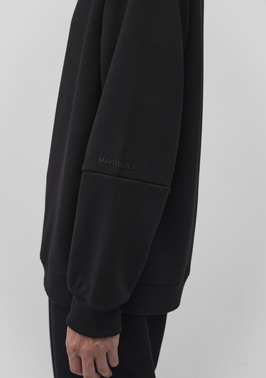  Mavi Bisiklet Yaka Siyah Basic Sweatshirt 0S10295-900