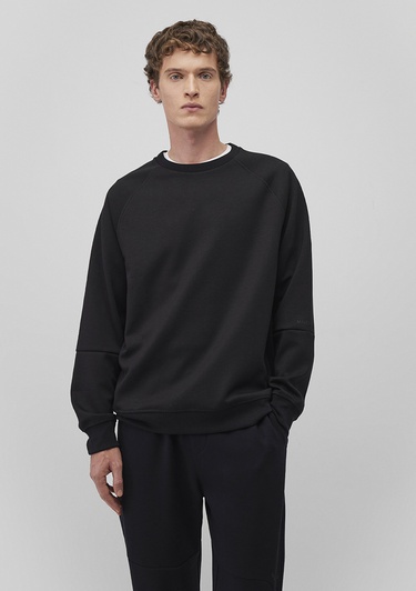  Mavi Bisiklet Yaka Siyah Basic Sweatshirt 0S10295-900