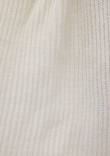  Mavi Suni Kürk Detaylı Ekru Panço 195854-34523