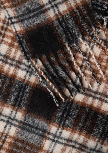  Mavi Kareli Siyah Atkı 0911547-900