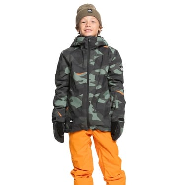  Quiksilver Mission Printed Youth Erkek Çocuk Snowboard Ceketi