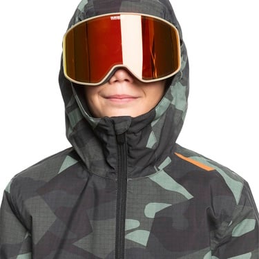  Quiksilver Mission Printed Youth Erkek Çocuk Snowboard Ceketi