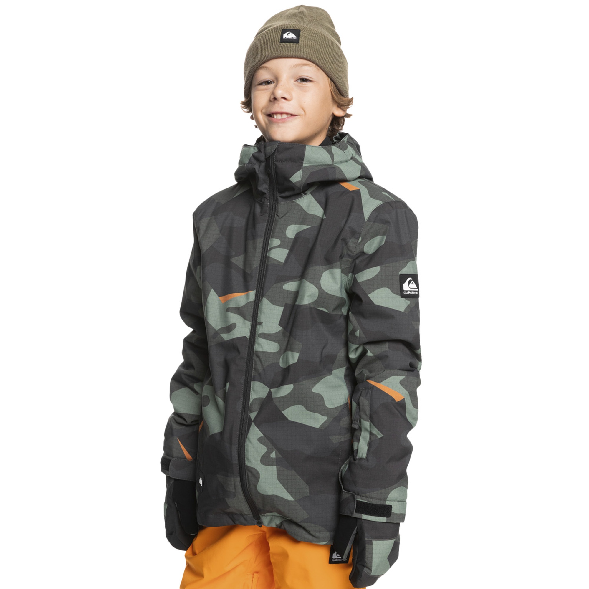 Quiksilver Mission Printed Youth Erkek Çocuk Snowboard Ceketi
