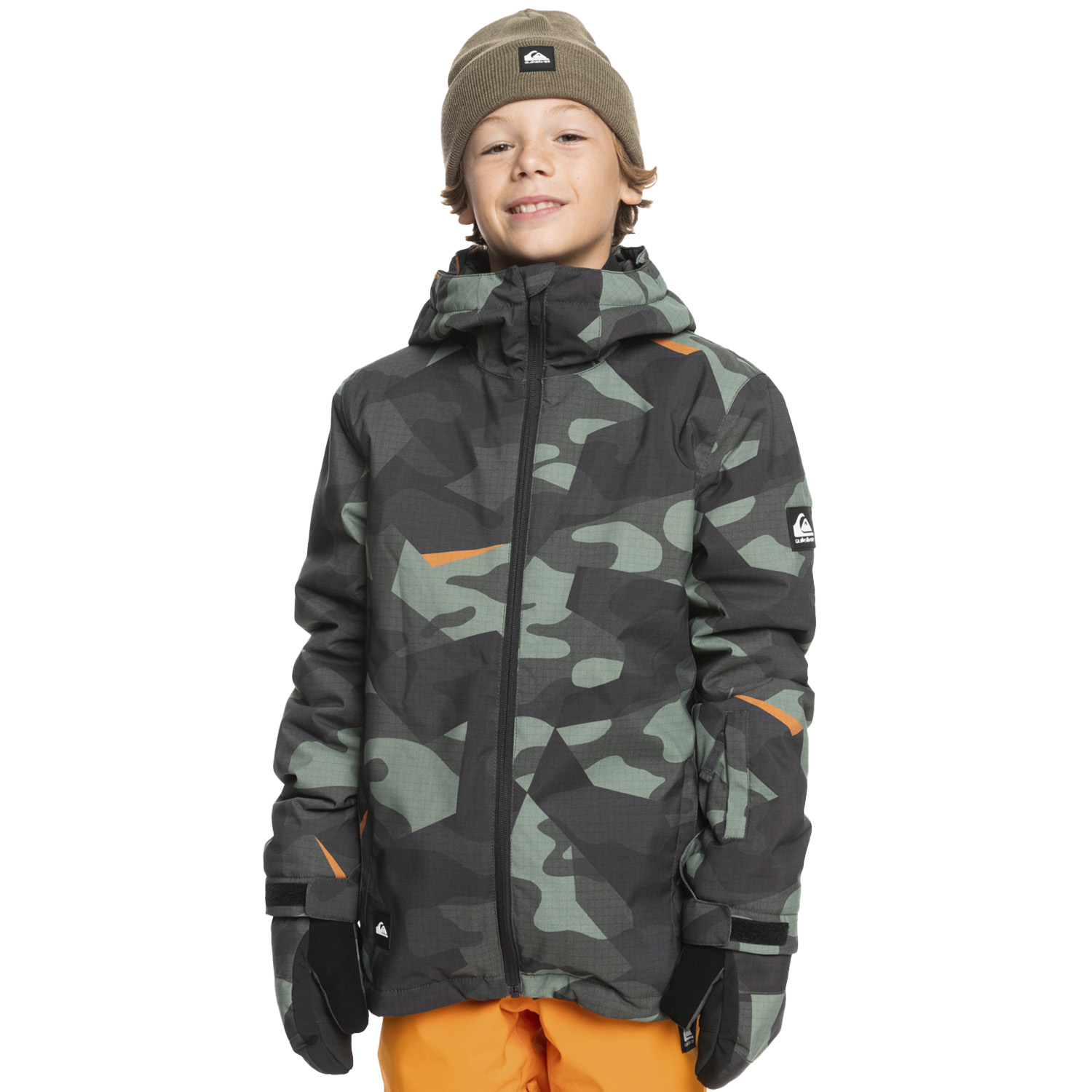  Quiksilver Mission Printed Youth Erkek Çocuk Snowboard Ceketi