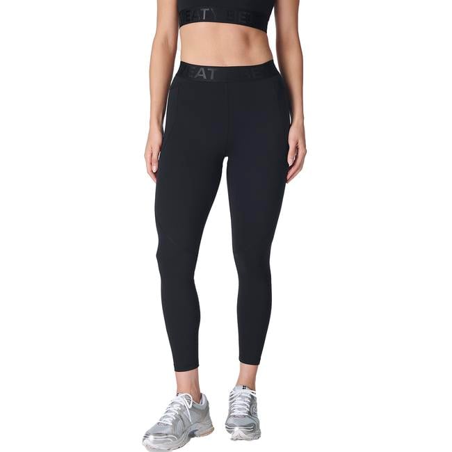  Sweaty Betty Power 7/8 Elastic Waist Gym Le Kadın Siyah Fitness Tayt