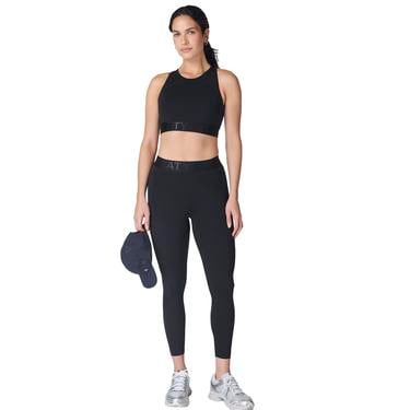  Sweaty Betty Power 7/8 Elastic Waist Gym Le Kadın Siyah Fitness Tayt