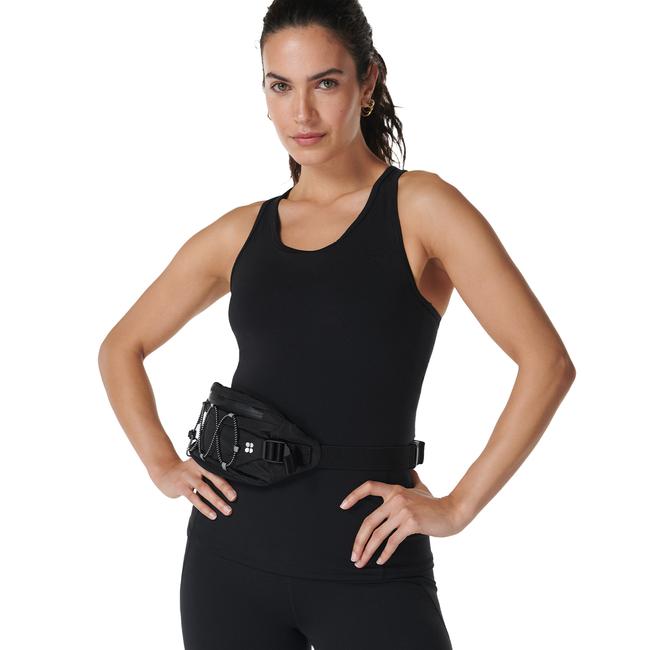  Sweaty Betty Power Medium Impact Gym Kadın Siyah Tank Top