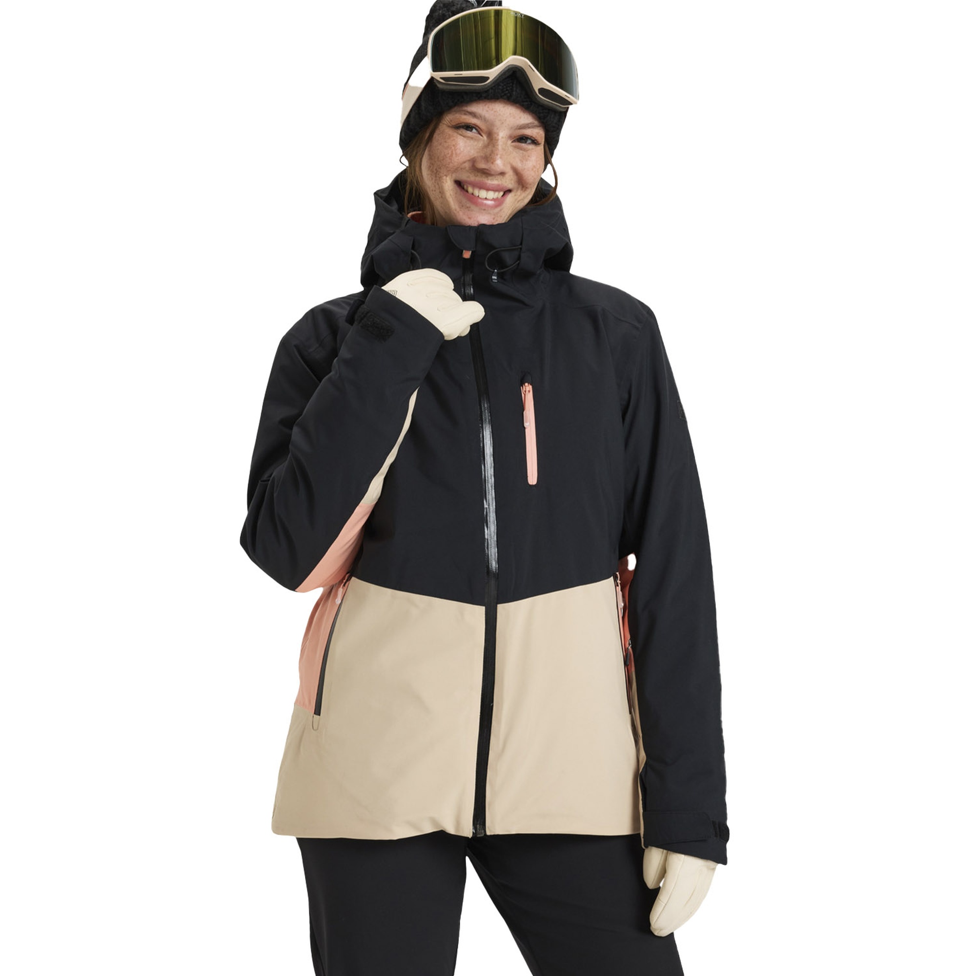 Roxy Peakside Kadın Siyah Snowboard Ceketi