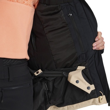  Roxy Peakside Kadın Siyah Snowboard Ceketi