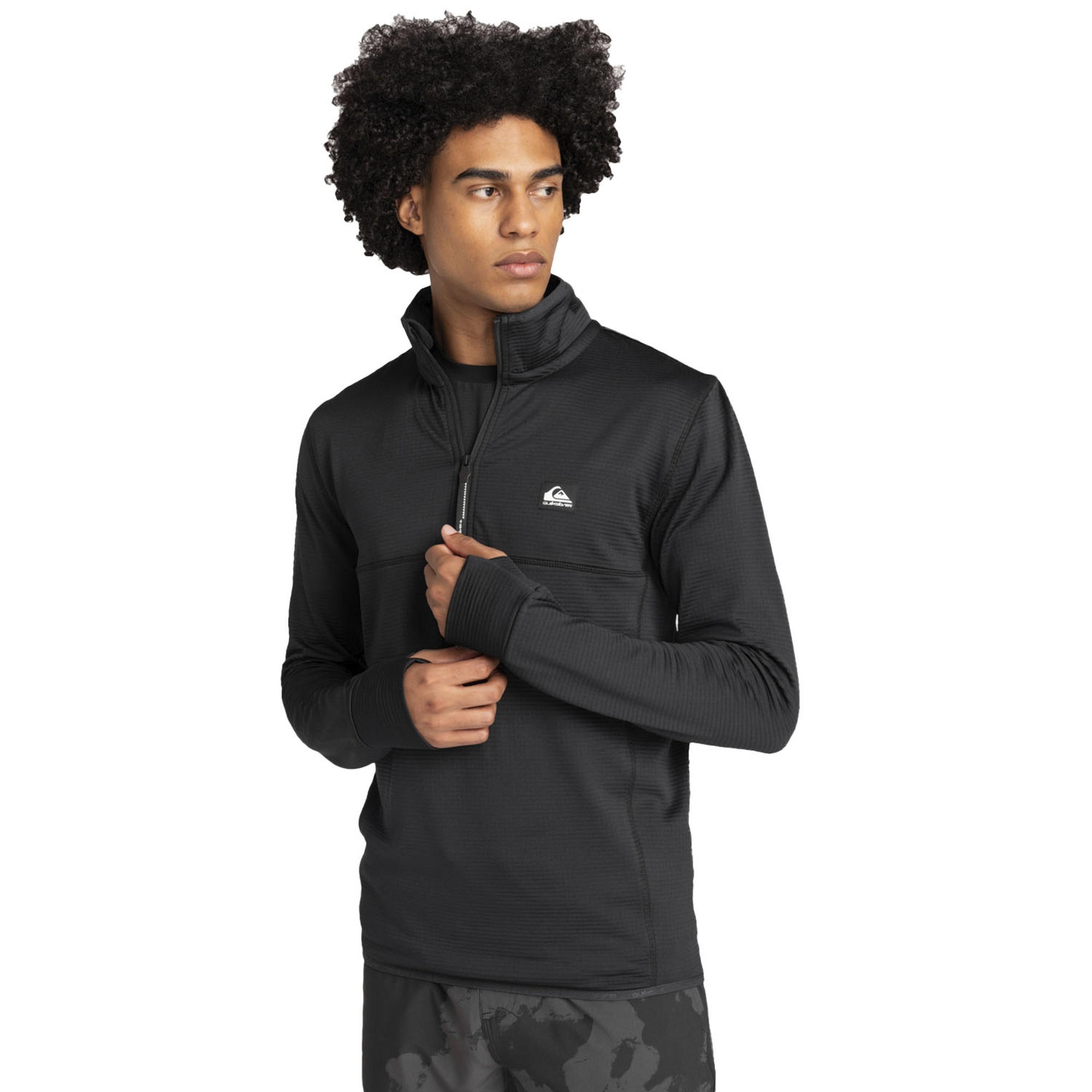 Quiksilver Steep Point Hz Fleece Erkek Siyah Polar