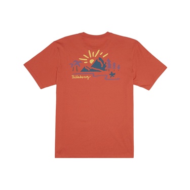  Billabong Panorama Ss Erkek Turuncu Tişört