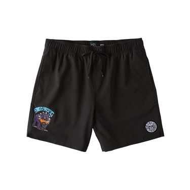  Billabong Dog Days Layback Erkek Siyah Volley Short
