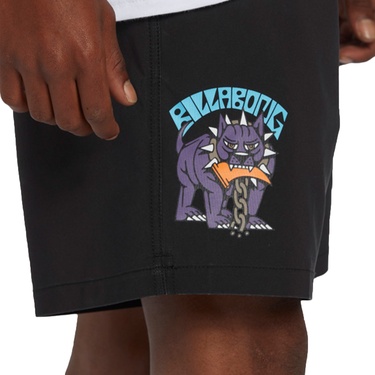  Billabong Dog Days Layback Erkek Siyah Volley Short