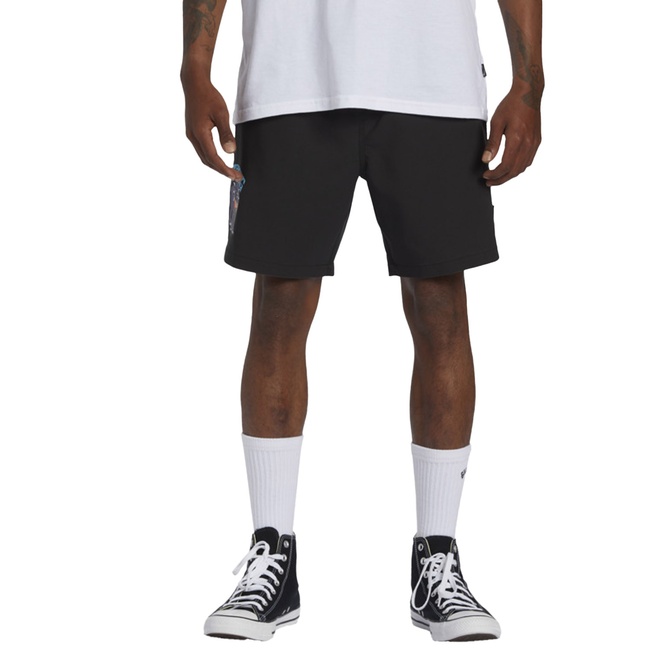  Billabong Dog Days Layback Erkek Siyah Volley Short