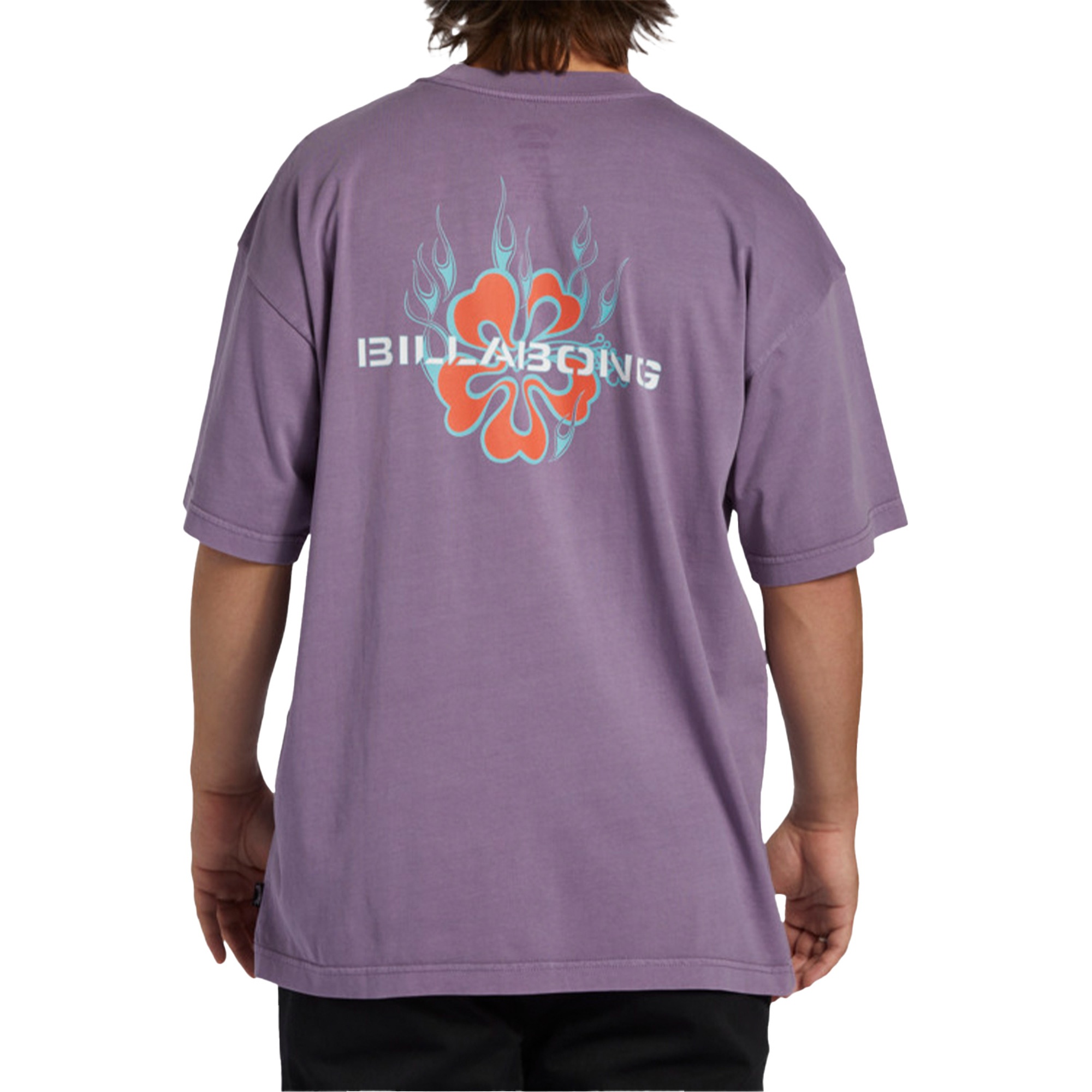 Billabong Paradise Burnin Tees Erkek Mor Tişört