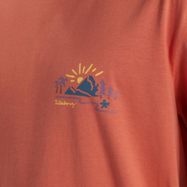  Billabong Panorama Ss Erkek Turuncu Tişört