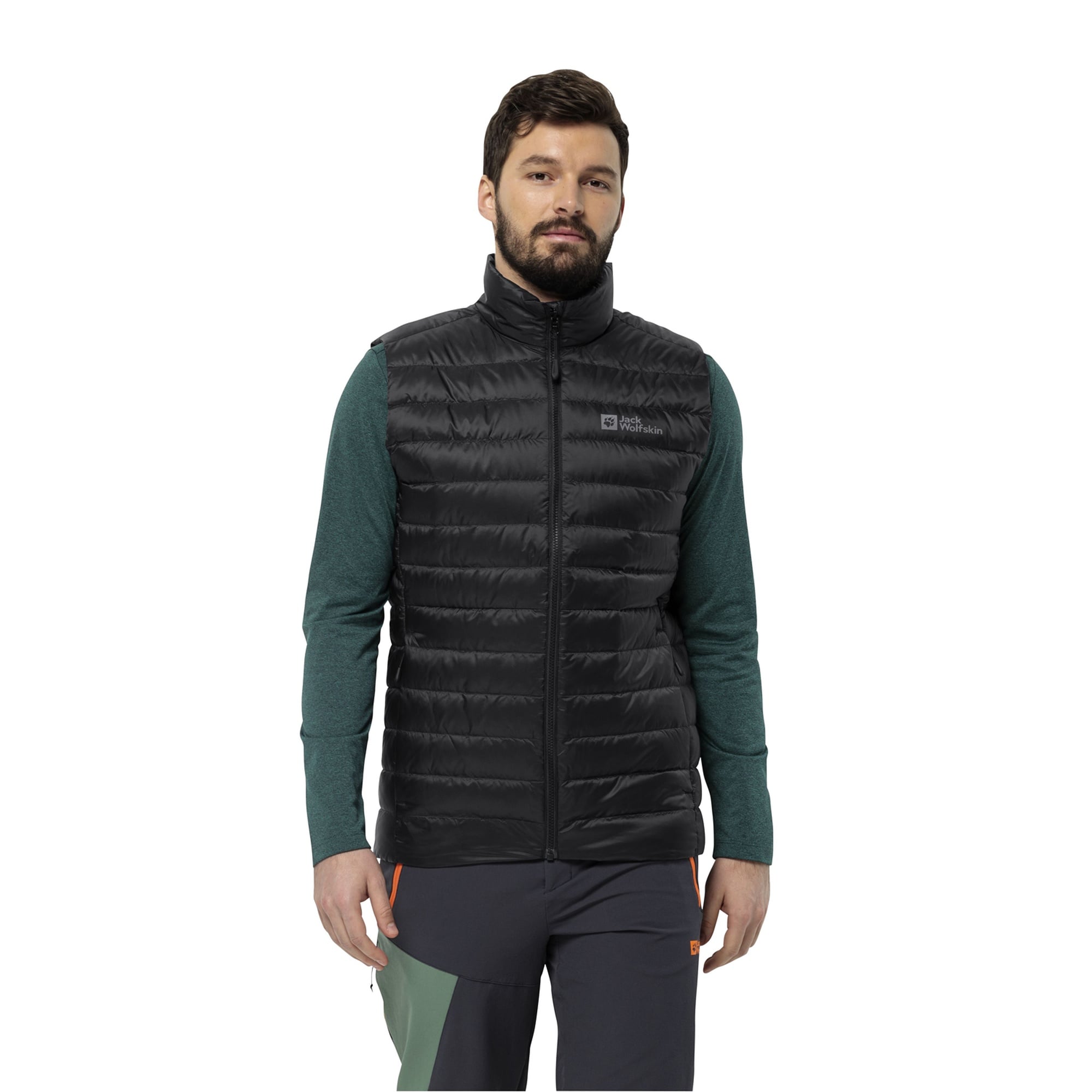 Jack Wolfskin Pilvi Down Vest Erkek Siyah Yelek