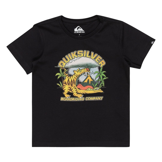  Quiksilver Barking Tiger Boy Erkek Çocuk Siyah Tişört
