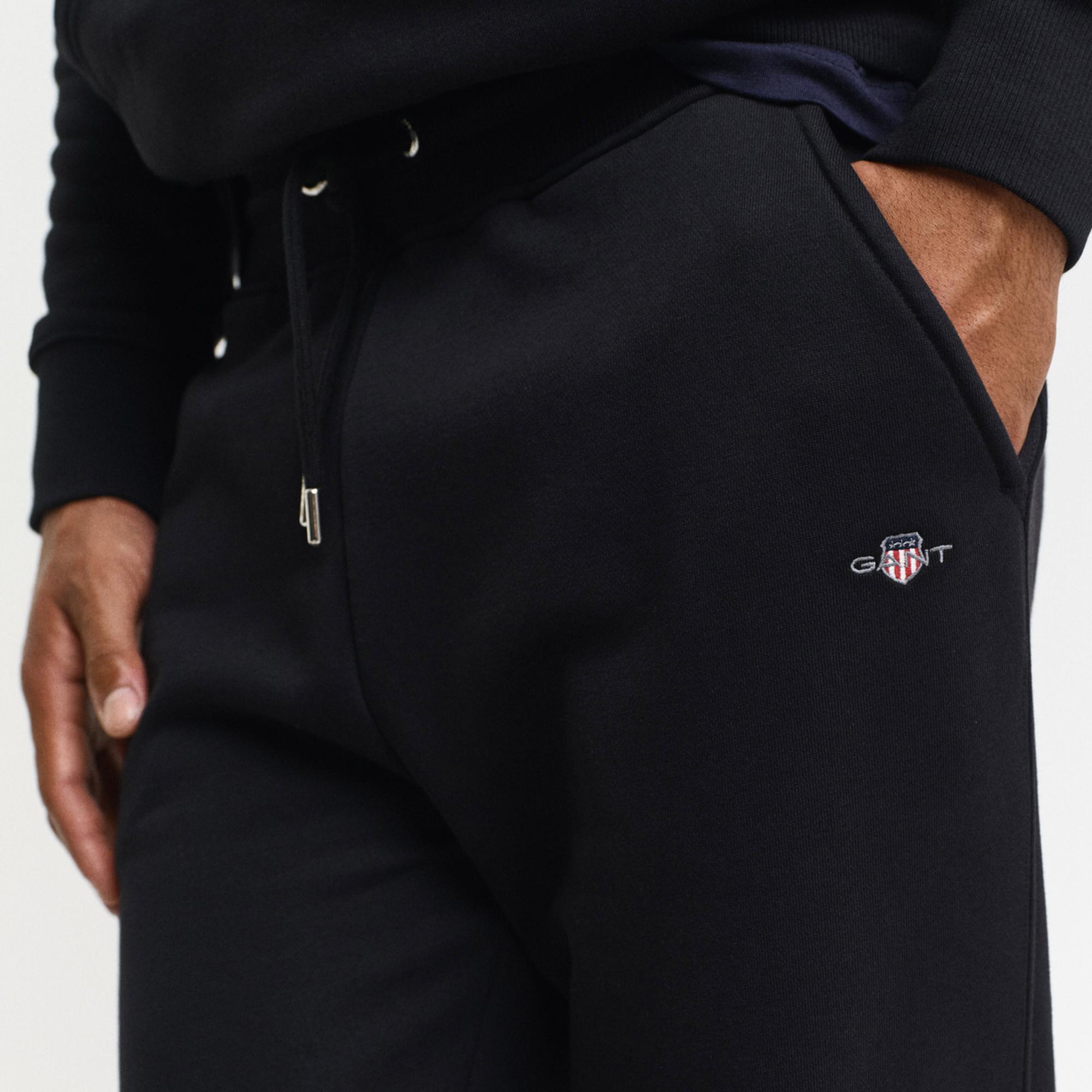 GANT Erkek Siyah Regular Fit Eşofman Altı