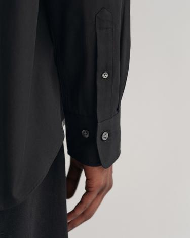  GANT Erkek Siyah Regular Fit Düğmeli Yaka Oxford Gömlek